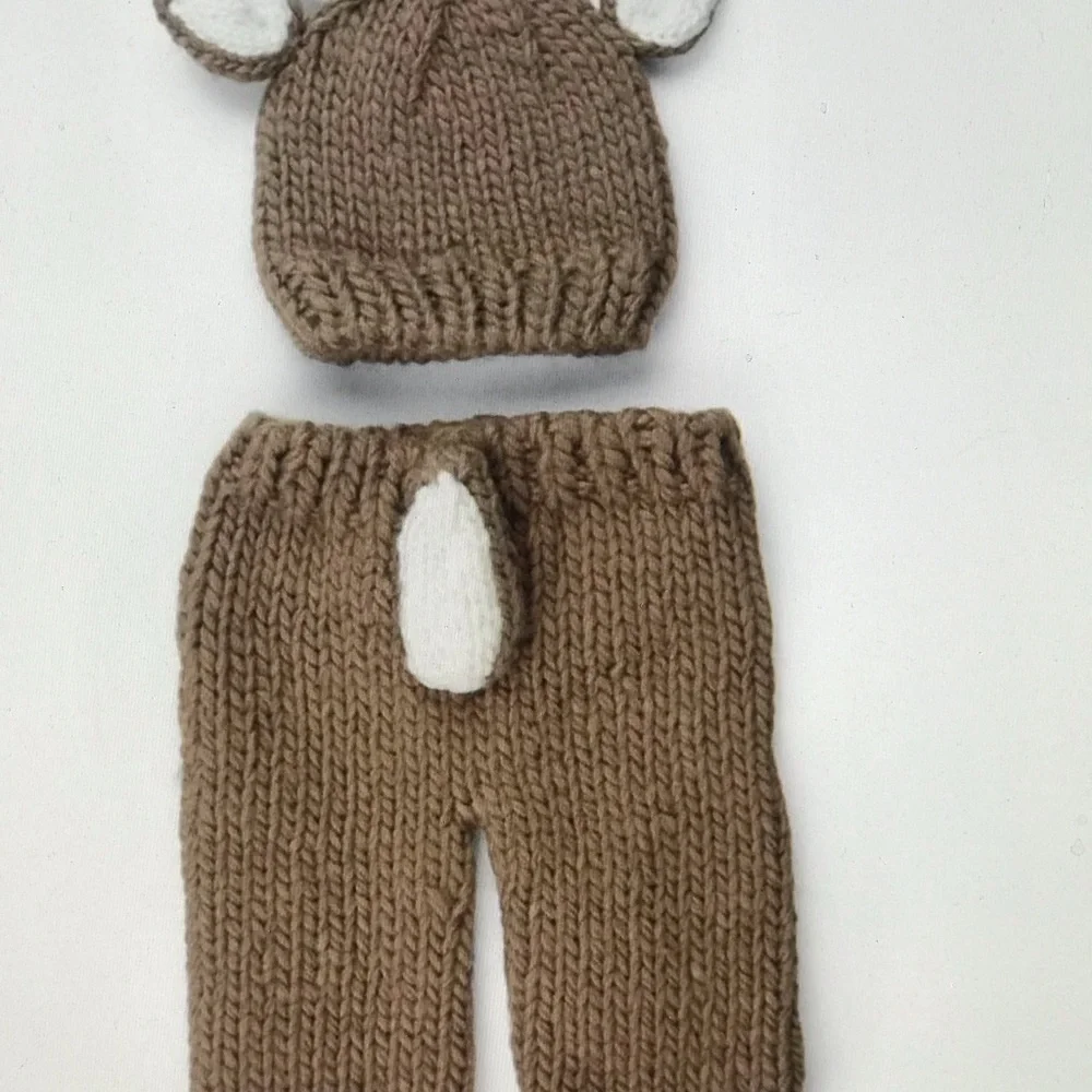 Deer Newborn Knit Set - Picture 3 of 7